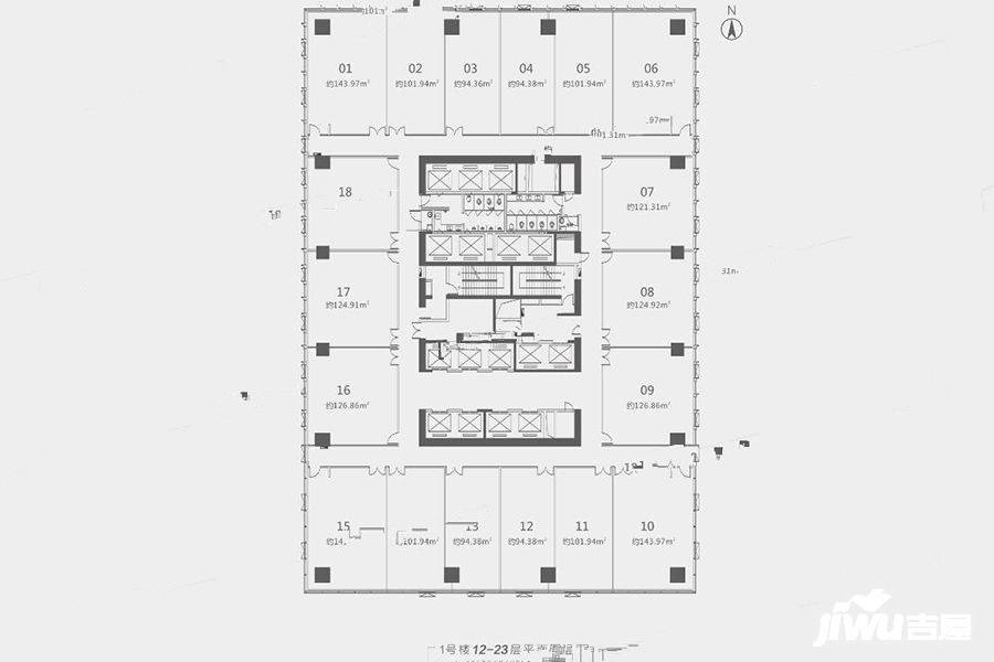 正弘城正弘中心1室0厅0卫144㎡户型图