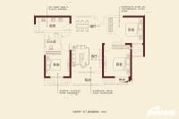 凤湖梧桐湾3室2厅1卫100㎡户型图
