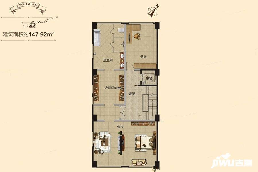 百成上院6室3厅4卫460㎡户型图