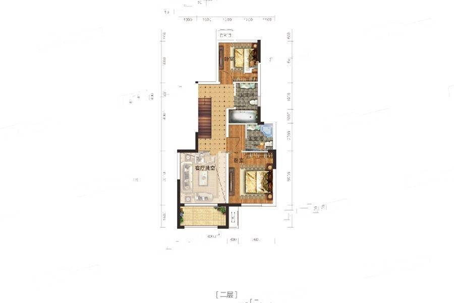 郑北孔雀城3室2厅3卫144.5㎡户型图