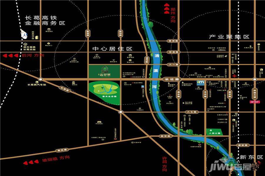 鼎晨翡翠城位置交通图