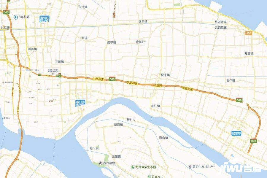 北上海花园小镇位置交通图