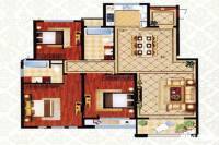 长江紫园3室2厅2卫140㎡户型图