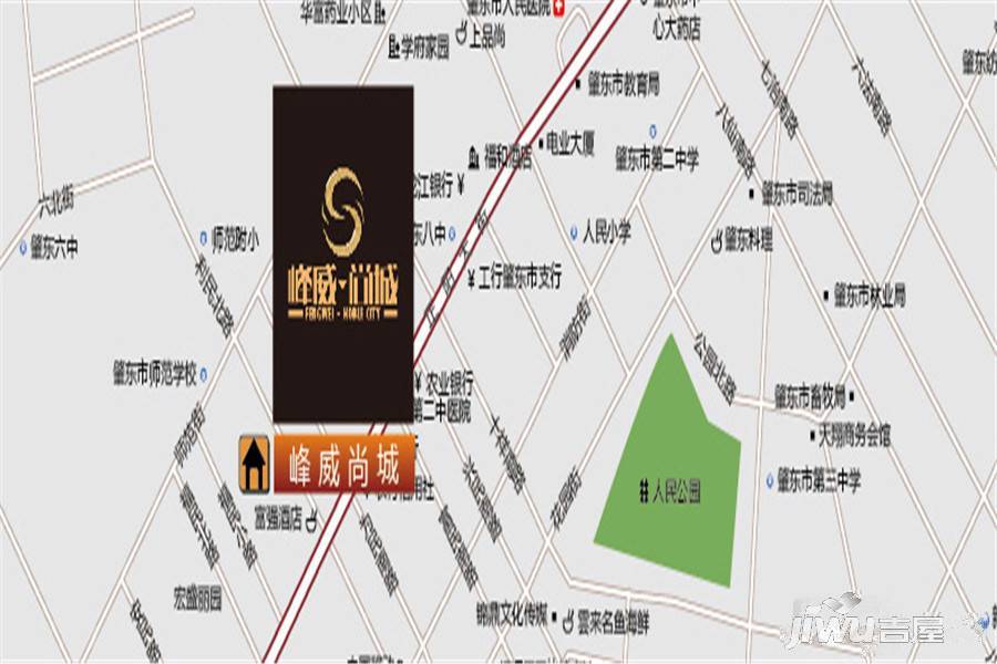 峰威尚城位置交通图图片