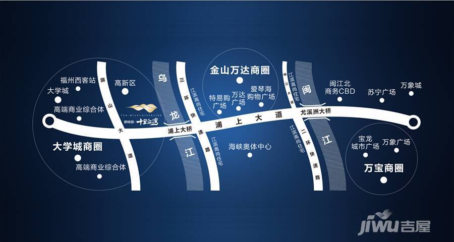 碧桂园十里江湾位置交通图