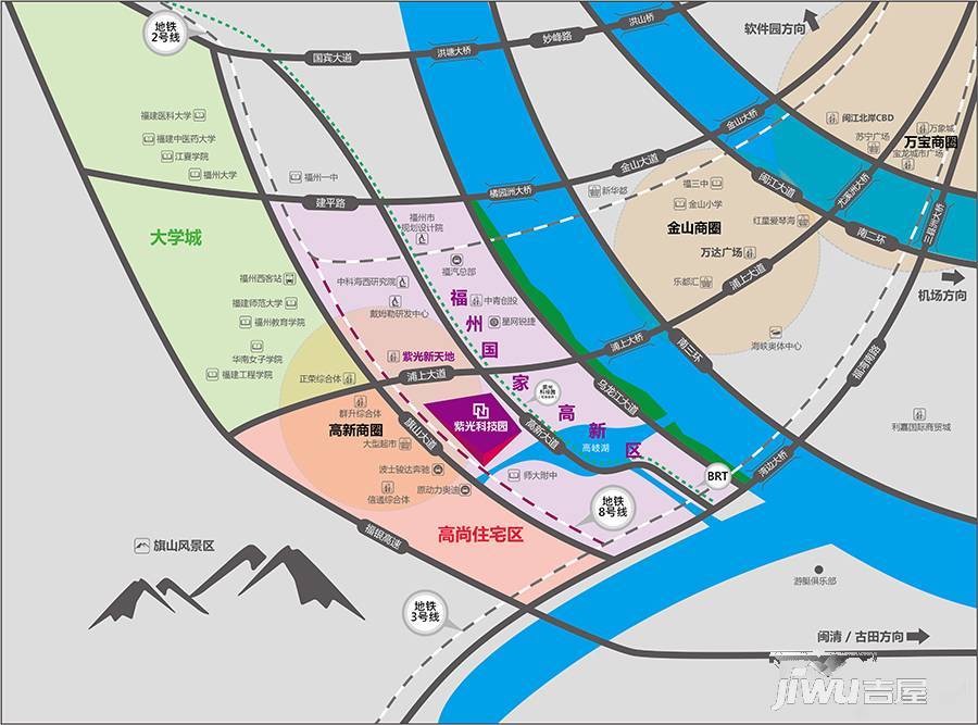 紫光科技园海峡广场位置交通图