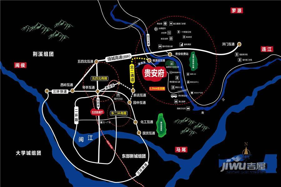 碧桂园贵安府位置交通图