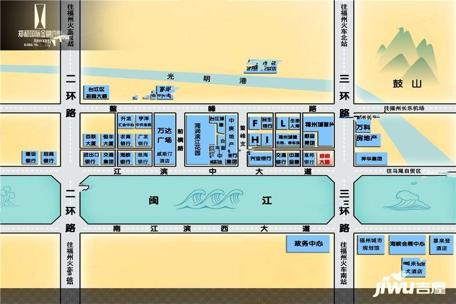 郑和国际金融湾位置交通图图片