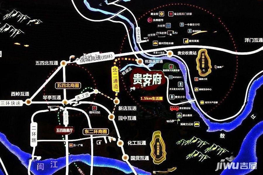 碧桂园贵安府位置交通图2