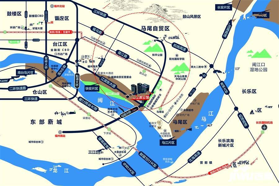 东煌江滨公馆位置交通图3