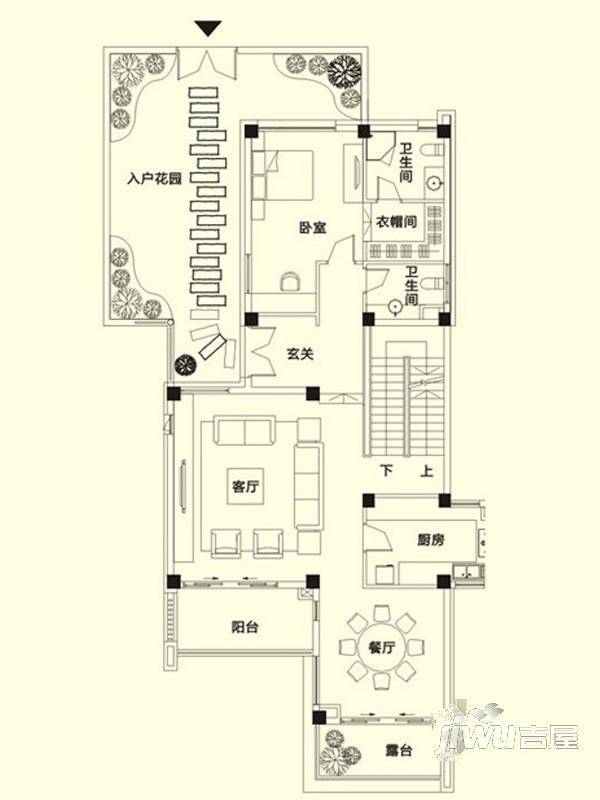 龙江云山墅8室4厅9卫260㎡户型图