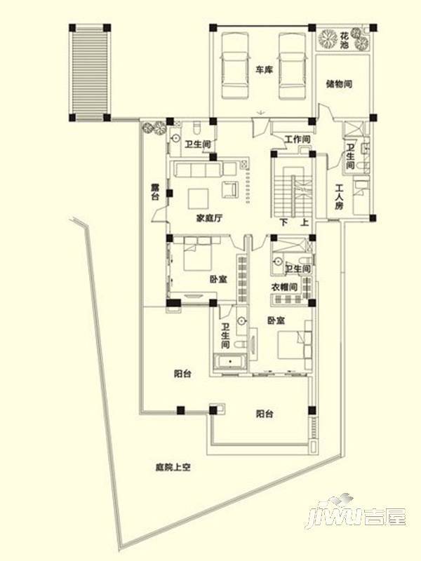 龙江云山墅9室5厅9卫260㎡户型图