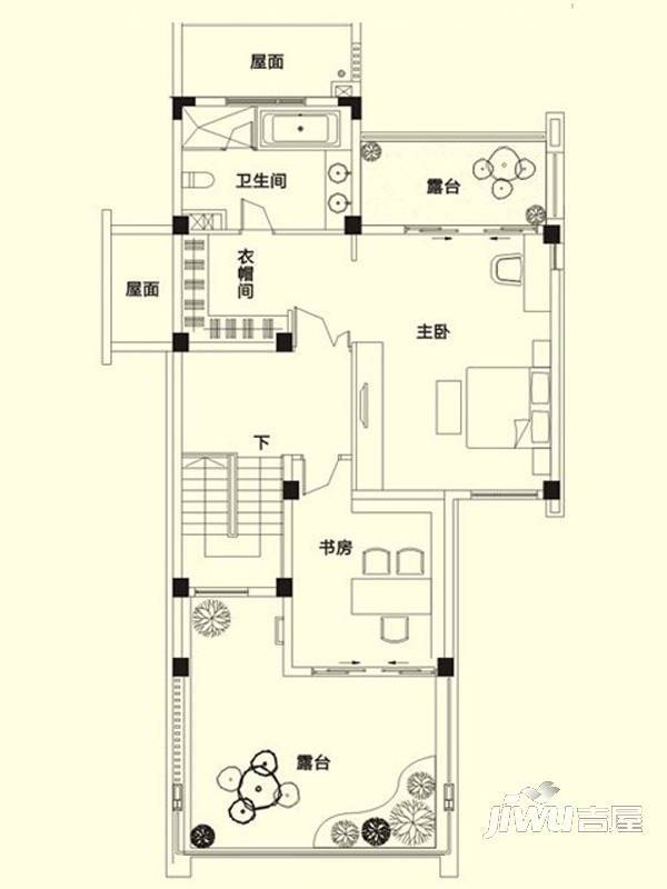 龙江云山墅8室3厅11卫260㎡户型图