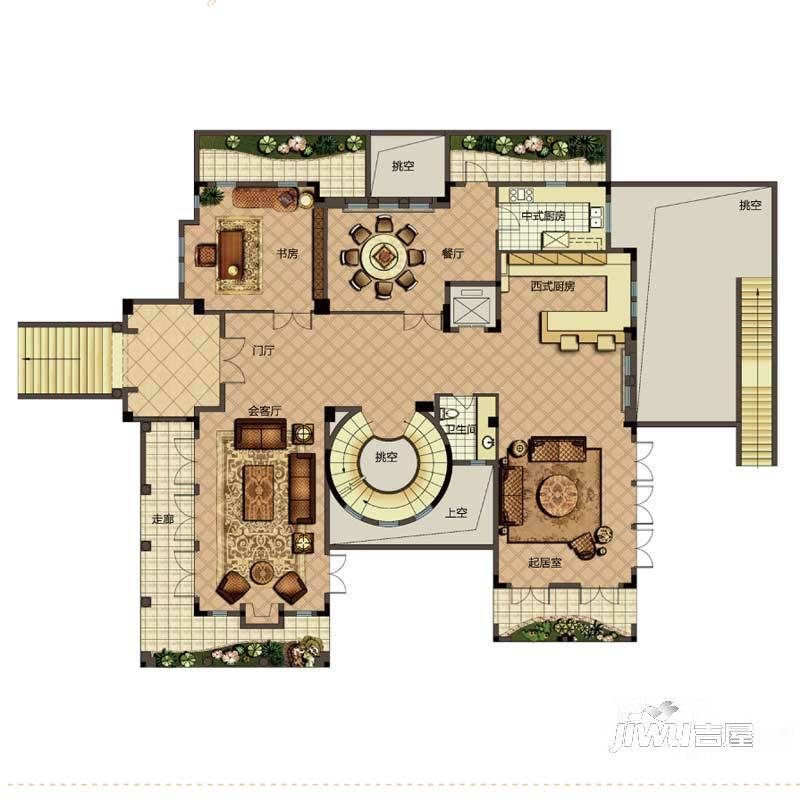 融侨·观山府2室2厅0卫1050㎡户型图