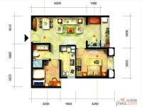 凯隆橙仕公馆2室2厅1卫68㎡户型图