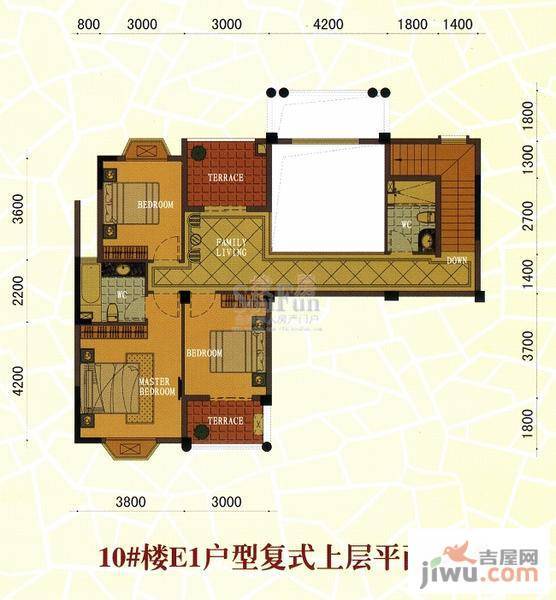 东方名城普通住宅223.4㎡户型图