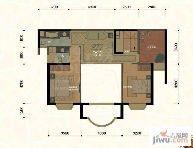 东方名城普通住宅207㎡户型图