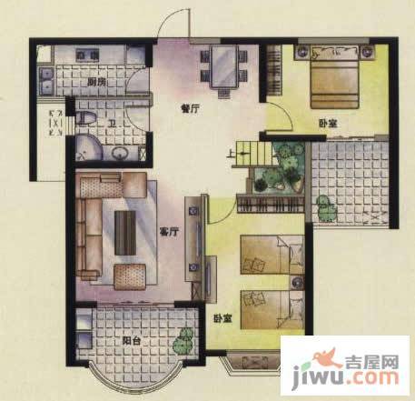 东方名城5室3厅3卫193.4㎡户型图