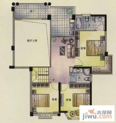 东方名城6室3厅4卫203.3㎡户型图