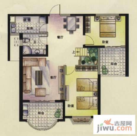 东方名城5室3厅3卫193.4㎡户型图