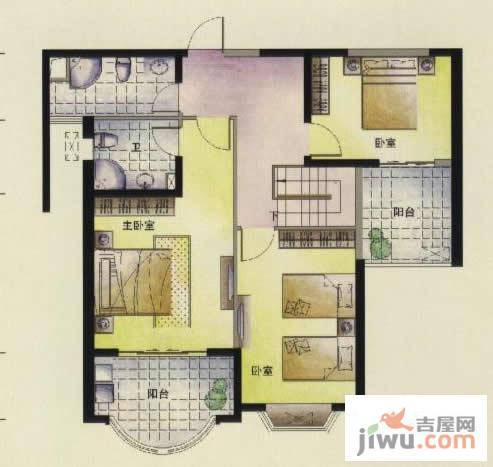 东方名城5室3厅3卫193.4㎡户型图