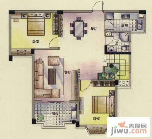 东方名城5室3厅3卫198.3㎡户型图