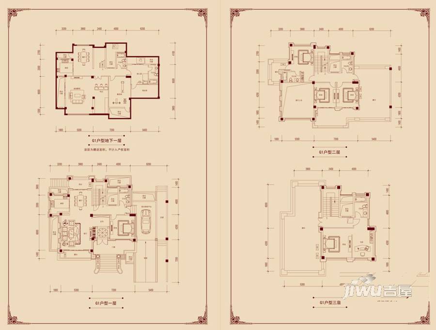 御景庄园普通住宅320㎡户型图