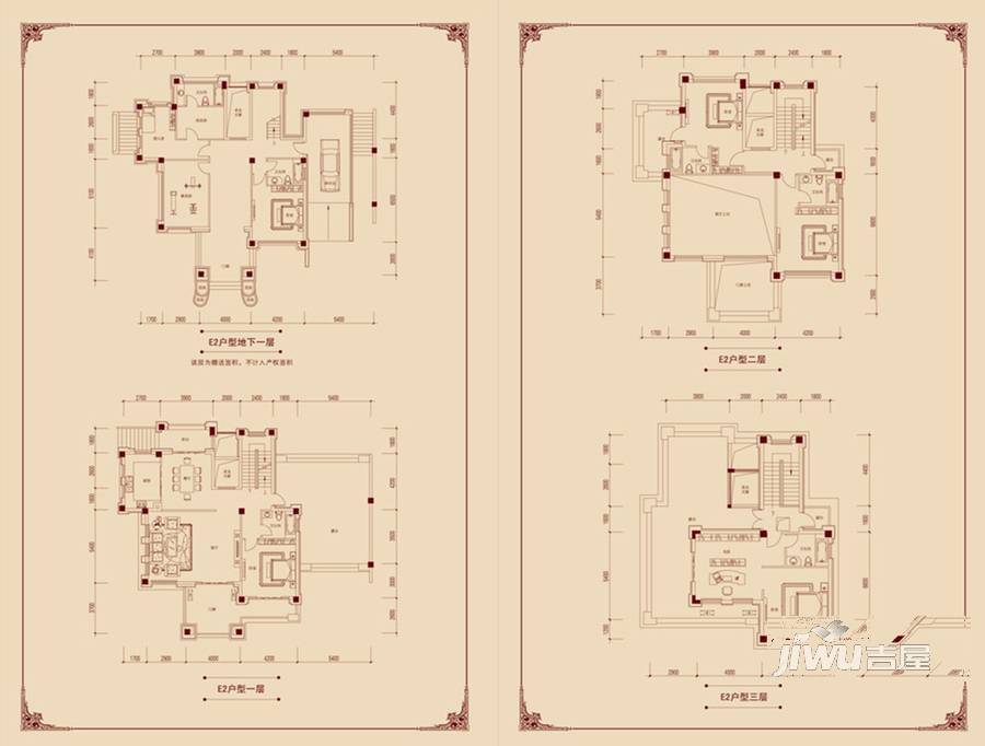 御景庄园普通住宅261㎡户型图