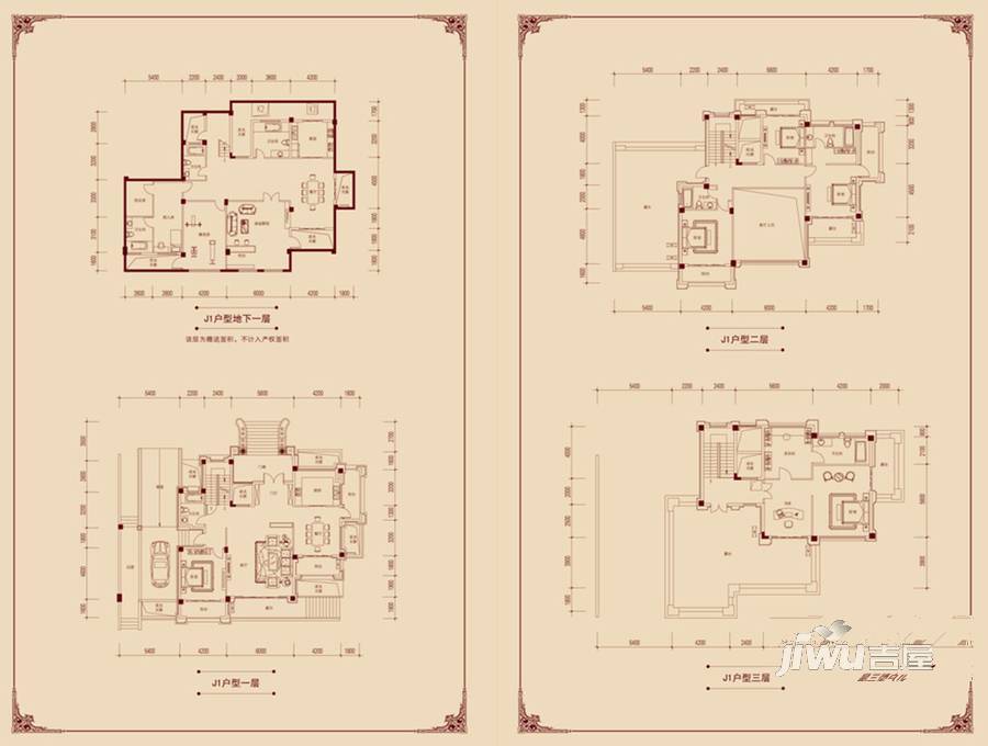 御景庄园普通住宅398㎡户型图