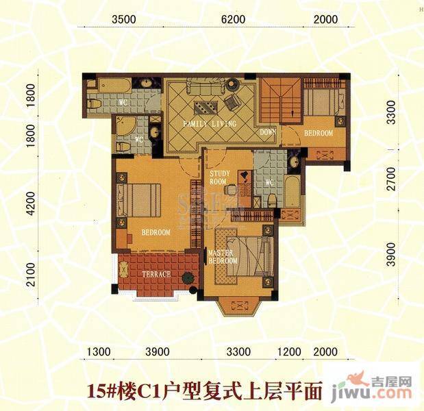 东方名城普通住宅197.8㎡户型图