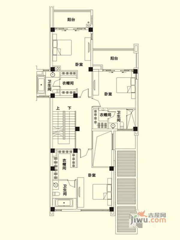 龙江云山墅8室3厅11卫260㎡户型图