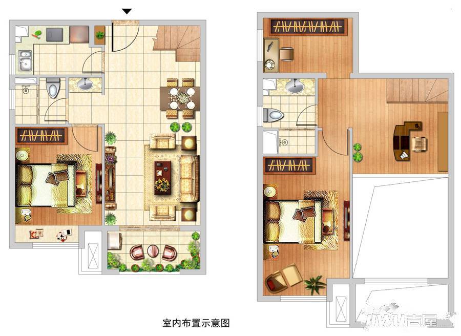 中海寰宇天下4室2厅2卫63㎡户型图