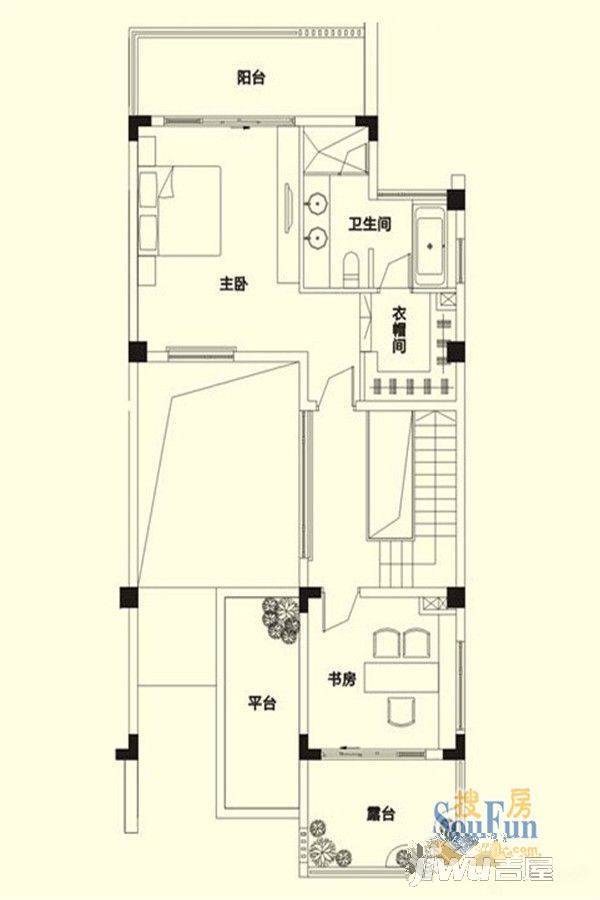 龙江云山墅5室4厅5卫260㎡户型图