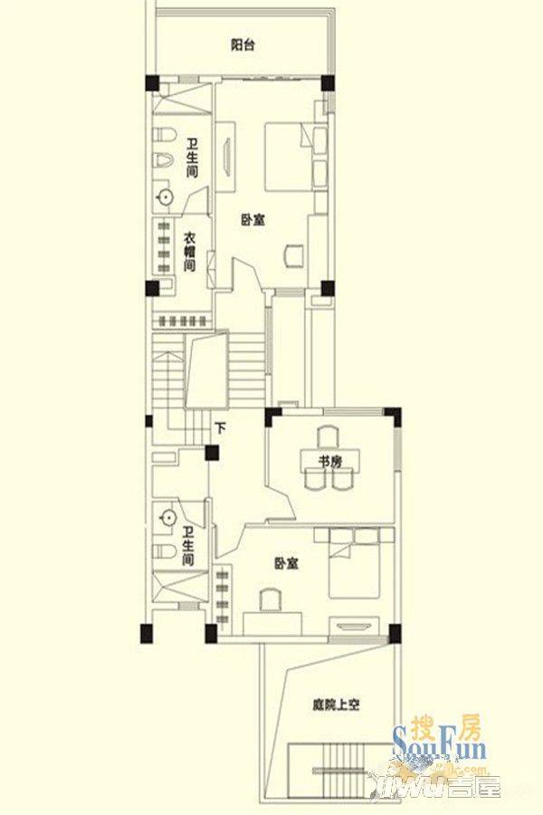 龙江云山墅5室3厅5卫260㎡户型图