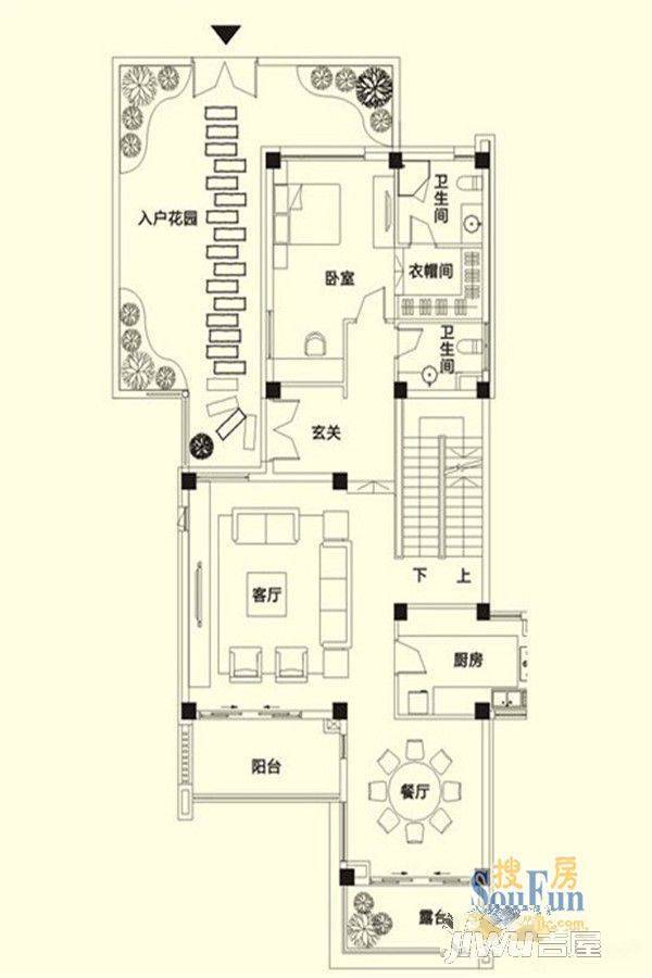 龙江云山墅8室4厅9卫260㎡户型图