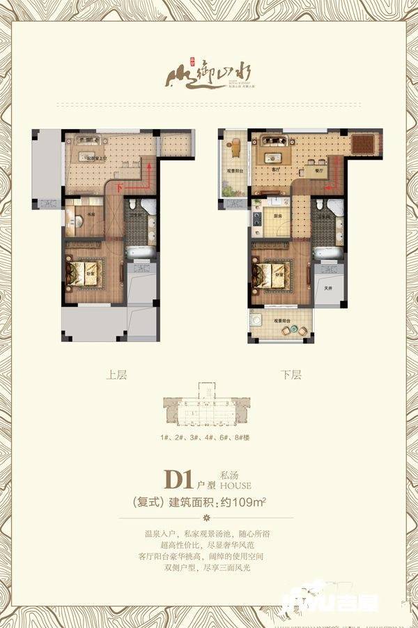 华闽御山水3室2厅2卫109㎡户型图