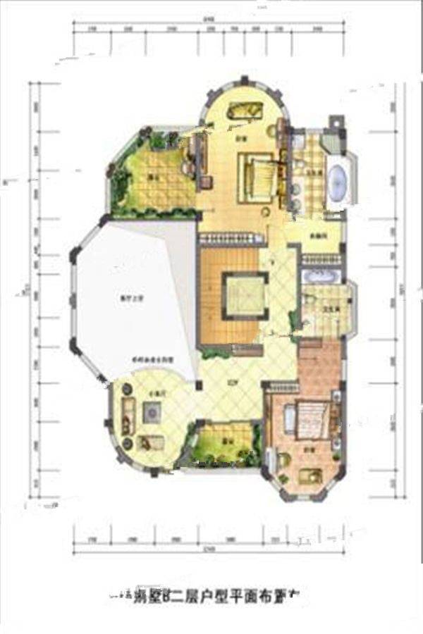 禹洲鼓山一号6室3厅5卫492㎡户型图