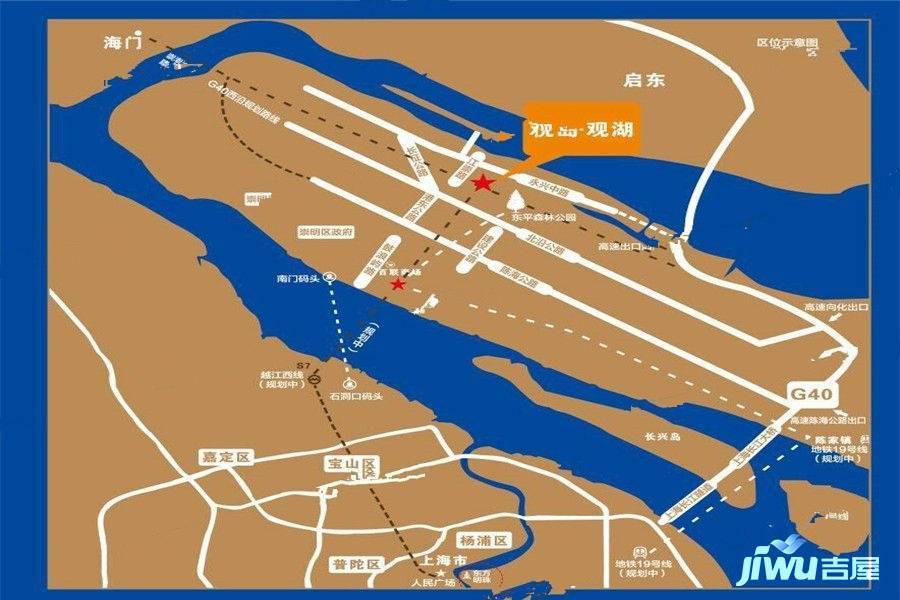 悦岛观湖位置交通图