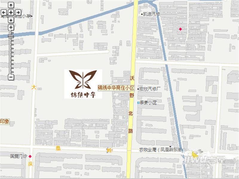 锦绣中华商住小区位置交通图图片