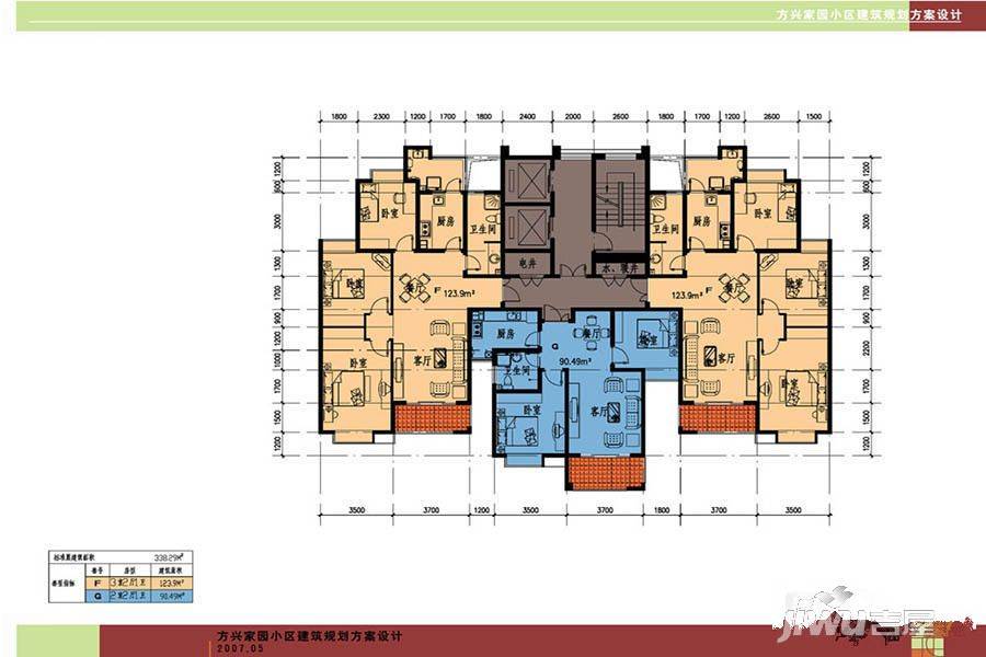 方兴家园1室1厅1卫338.3㎡户型图