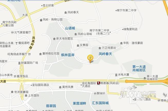 凤岭春天位置交通图图片
