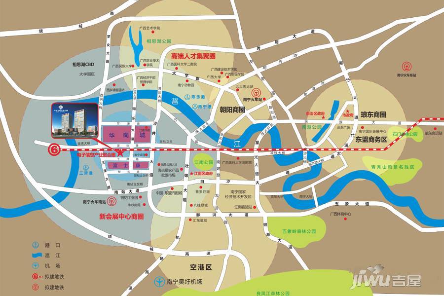 产投（江南）企业公园位置交通图