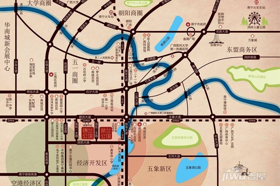 锦兰公馆位置交通图图片