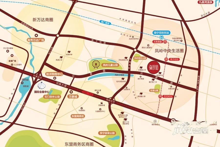 凤岭名园·弥珍道位置交通图图片
