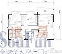 天池山中脊3室2厅2卫101.7㎡户型图