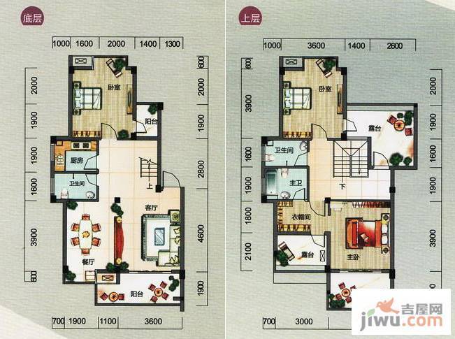 碧园南城故事3室2厅2卫145㎡户型图