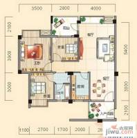 碧园南城故事3室2厅1卫87㎡户型图