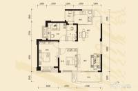 时代茗城|财富天下3室2厅1卫89㎡户型图