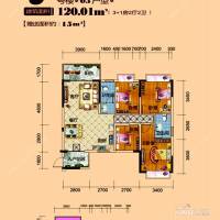 时代家园4室2厅2卫120㎡户型图