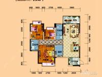 时代家园3室2厅2卫105.9㎡户型图